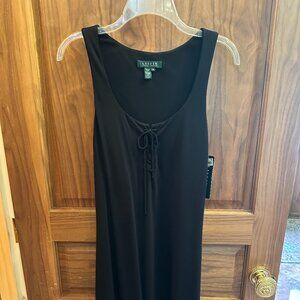 NWT Lauren Ralph Lauren Women's Black Sleeveless Maxi Dress - Size M